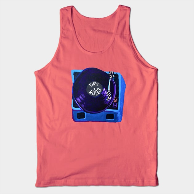 Vinyl Rules Tank Top by SPINADELIC